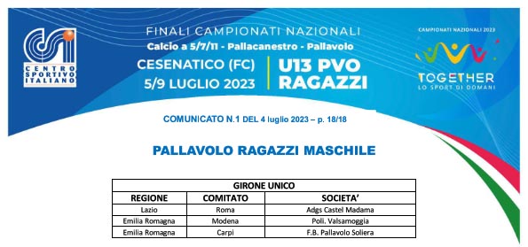 CSI – Finali Campionati Nazionali