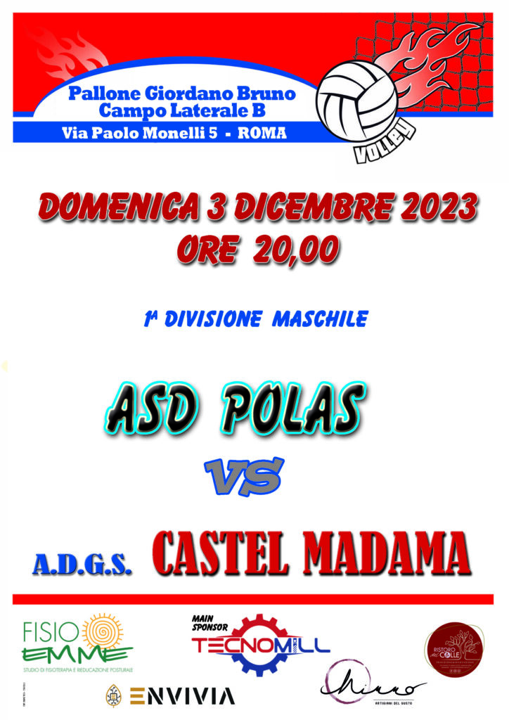 Locandina AsdPolas Vs Cmv 3 12 23