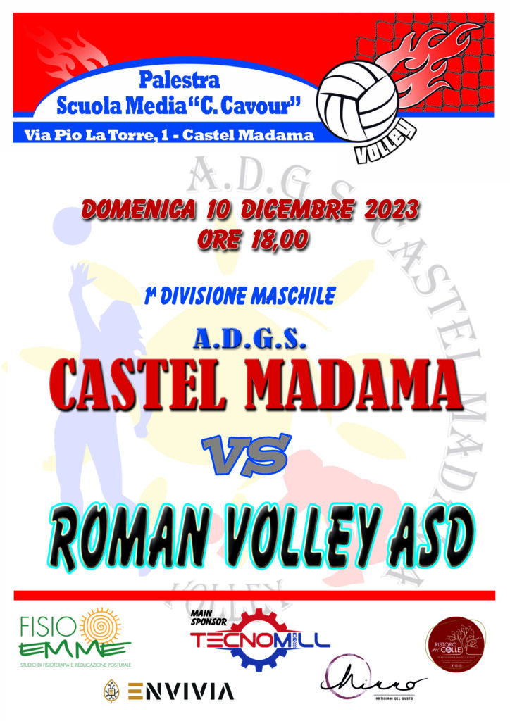 Locandina-ADGS-CASTEL-MADAMA-ROMAN-VOLLEY-ASD