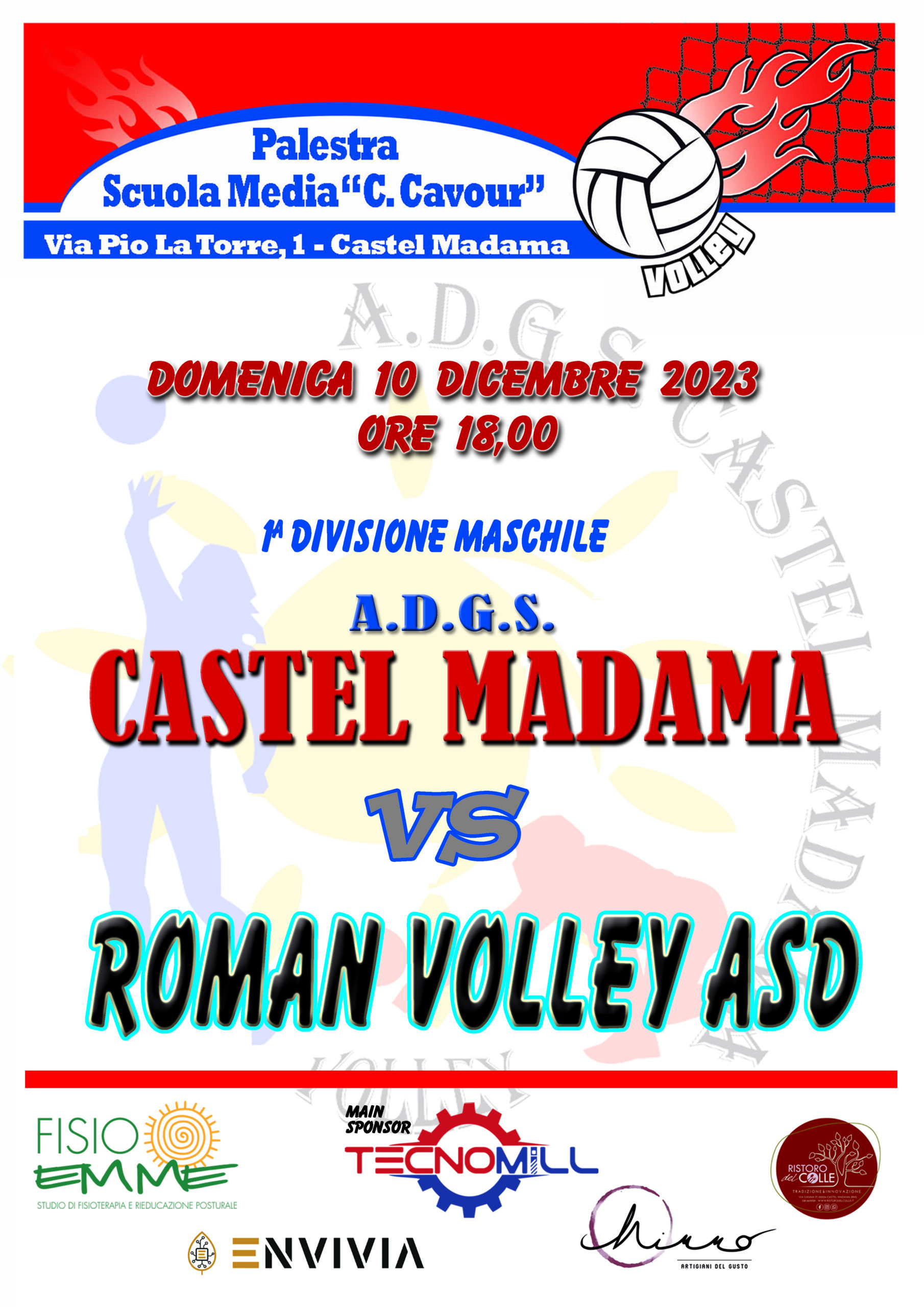 Locandina-ADGS-CASTEL-MADAMA-ROMAN-VOLLEY-ASD