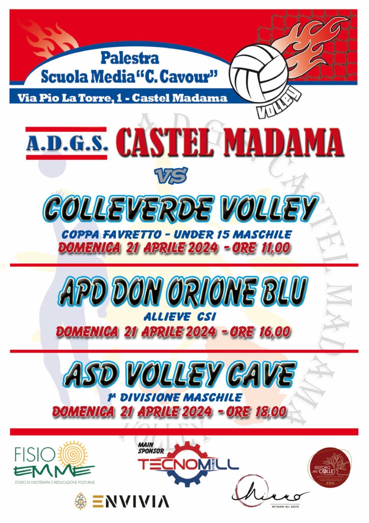 Locandina Cmv Colleverde U15 Favretto Cmv Vs Don Orione Allieve Csi C