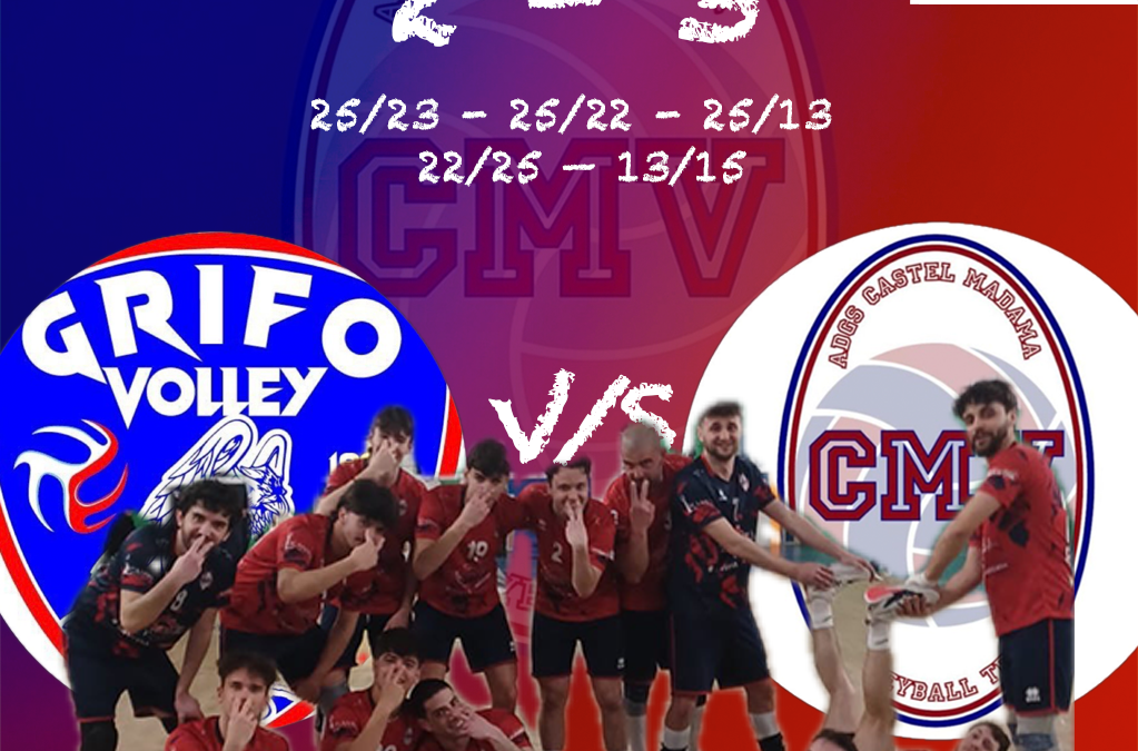 Serie D M – gara 1241 Grifo Volley One Vs Tecnomill Castel Madama Volley 11 apr 2026    2-3