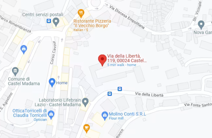 Via della Liberta 119 Google Maps