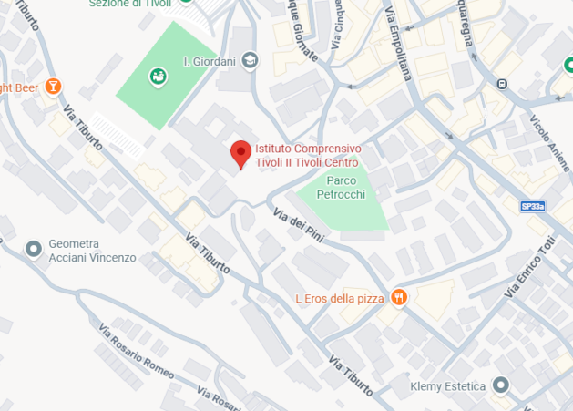 palestra baccelli tivoli google maps